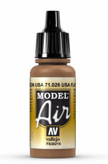 Vallejo 71.026 US Flat Brown Model Air 17ml Bottle
