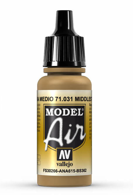 Vallejo 71.031 Middle Stone Model Air 17ml Bottle