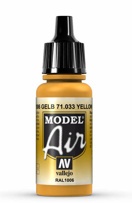 Vallejo 71.033 Yellow Ochre Model Air 17ml Bottle