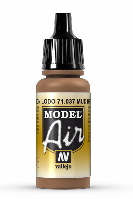 Vallejo 71.037 Mud Brown Model Air 17ml Bottle