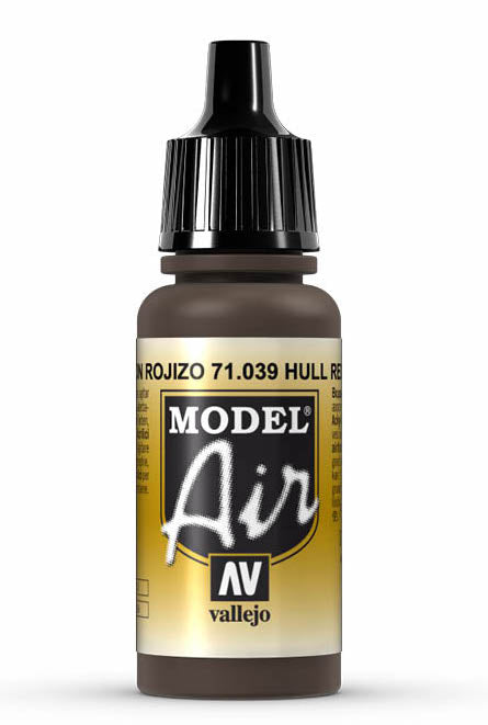 Vallejo 71.039 Hull Red Model Air 17ml Bottle
