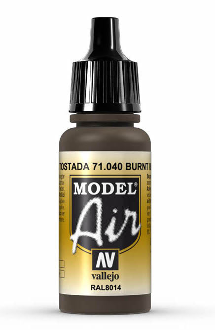 Vallejo 71.040 Burnt Umber Model Air 17ml Bottle