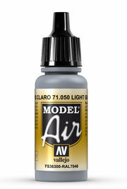 Vallejo 71.050 Light Grey Model Air 17ml Bottle