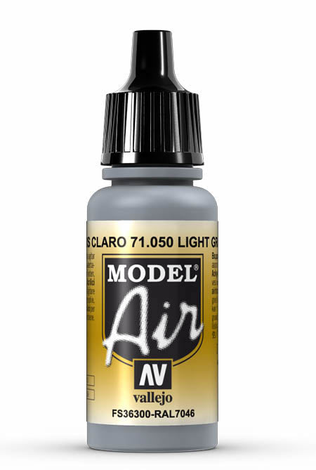 Vallejo 71.050 Light Grey Model Air 17ml Bottle
