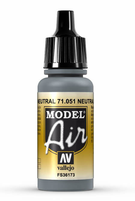 Vallejo 71.051 Neutral Grey Model Air 17ml Bottle