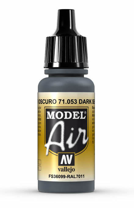 Vallejo 71.053 Dark Sea Grey Model Air 17ml Bottle
