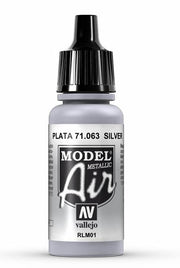 Vallejo 71.063 Silver RLM01 Model Air 17ml Bottle