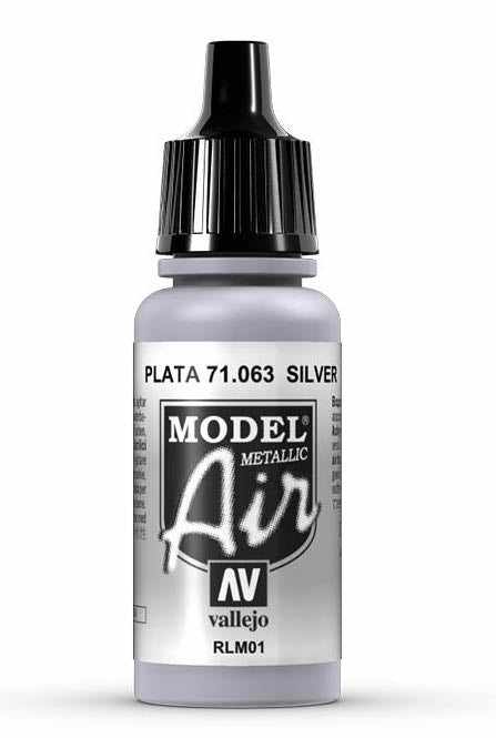 Vallejo 71.063 Silver RLM01 Model Air 17ml Bottle