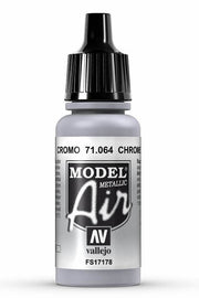 Vallejo 71.064 Metallic Chrome Model Air 17ml Bottle