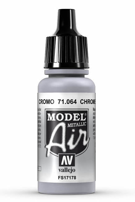 Vallejo 71.064 Metallic Chrome Model Air 17ml Bottle