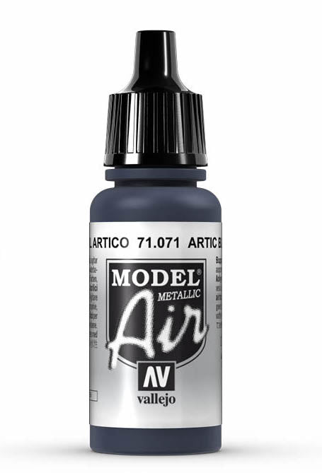 Vallejo 71.071 Metallic Arctic Blue Model Air 17ml Bottle