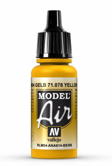Vallejo 71.078 Gold Yellow Model Air 17ml Bottle