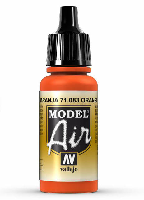 Vallejo 71.083 Model Air Acrylic Airbrush Paint Orange 17ml Bottle