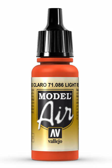 Vallejo 71.086 Light Red Model Air 17ml Bottle