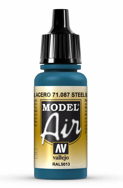 Vallejo 71.087 Steel Blue Model Air 17ml Bottle