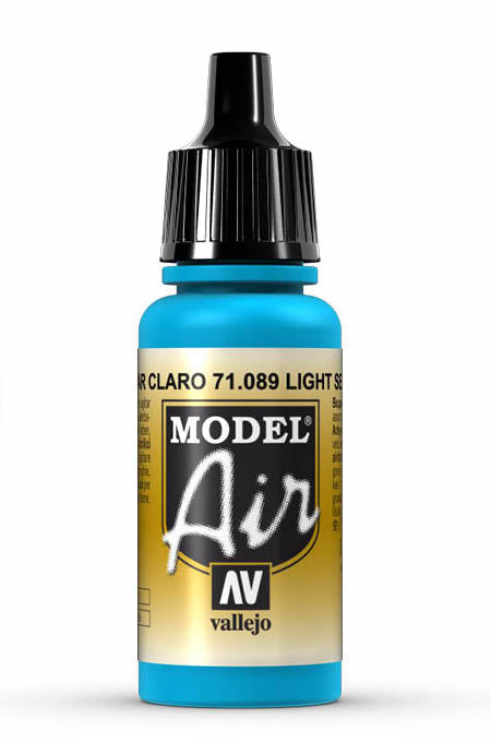 Vallejo 71.089 Light Sea Blue Model Air 17ml Bottle