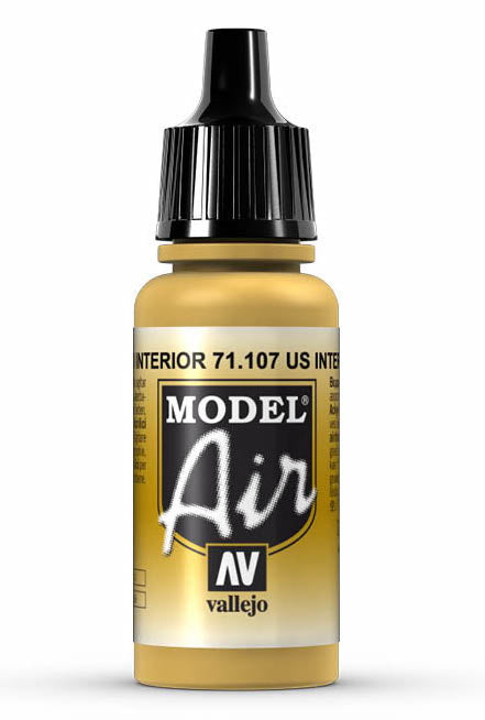 Vallejo 71.107 US Interior Yellow Model Air 17ml Bottle