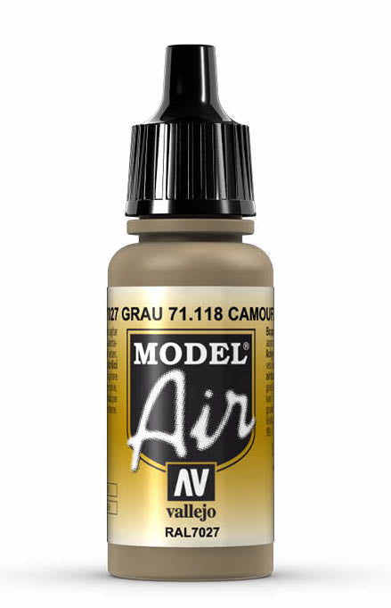 Vallejo 71.118 Camouflage Grey Model Air 17ml Bottle