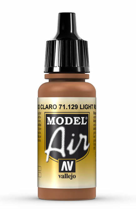 Vallejo 71.129 Light Rust Model Air 17ml Bottle