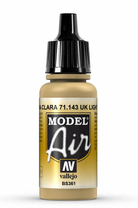 Vallejo 71.143 UK Light Stone Model Air 17ml Bottle