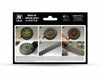 Vallejo 71.213 Model Air Acrylic Airbrush Paint AFV Wheels & Tracks 6 Colors Set
