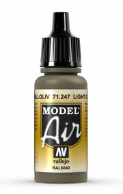 Vallejo 71.247 Light Olive Model Air 17ml Bottle