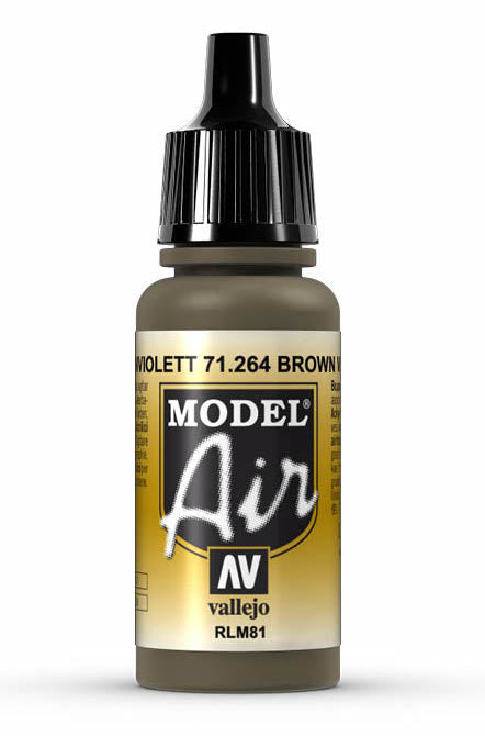 Vallejo 71.264 Brown Violet RLM75 Model Air 17ml Bottle
