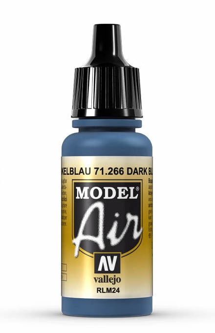 Vallejo 71.266 Dark Blue RLM25 Model Air 17ml Bottle