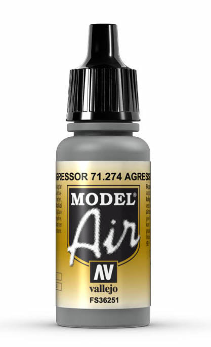 Vallejo 71.274 Aggressor Grey Model Air 17ml Bottle
