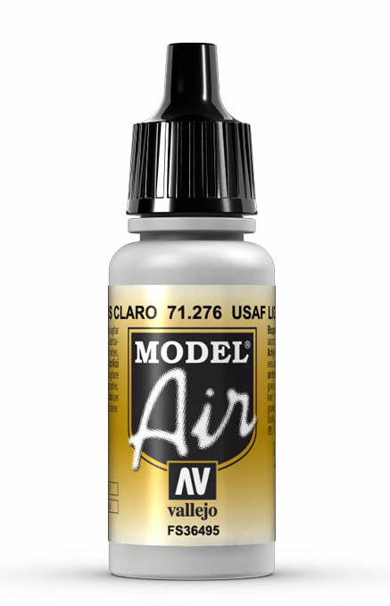 Vallejo 71.276 Model Air Acrylic Airbrush Paint USAF Light Grey 17ml Bottle