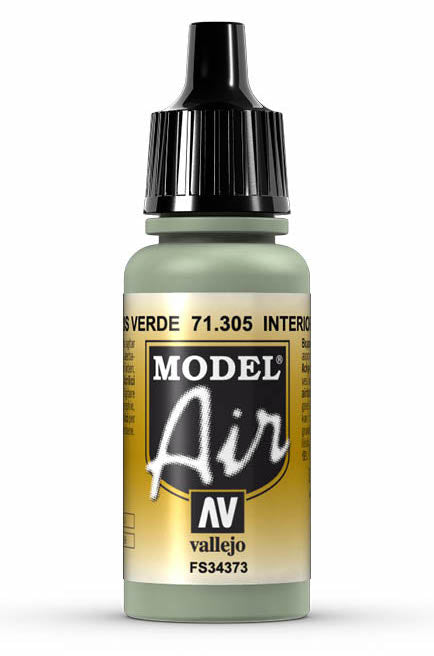 Vallejo 71.305 Interior Grey Green Model Air 17ml Bottle