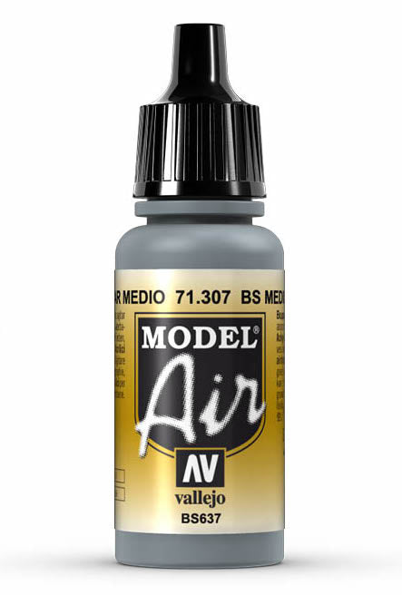Vallejo 71.307 BS Medium Grey Model Air 17ml Bottle