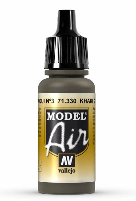 Vallejo 71.330 Khaki Green NUM 3 Model Air 17ml Bottle