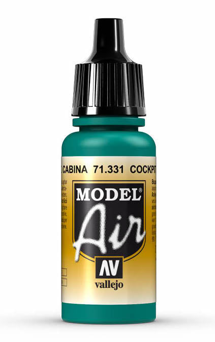 Vallejo 71.331 Cockpit Emerald Green Model Air 17ml Bottle