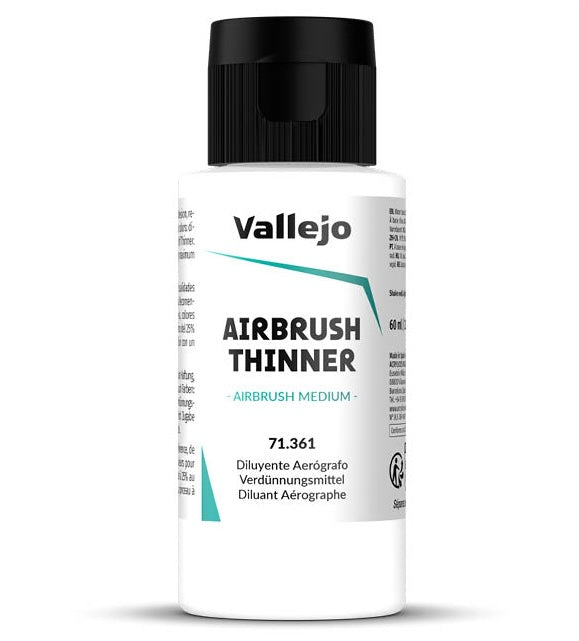 Vallejo 71.361 Airbrush Thinner 60ml Bottle