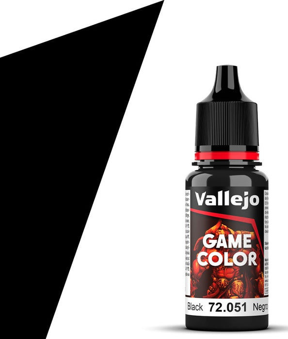 Vallejo 72.051 Game Color Black 18ml