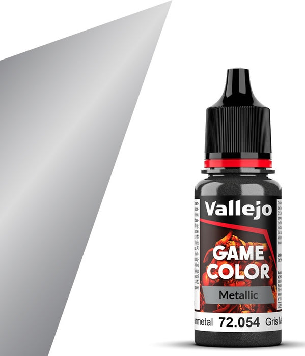 Vallejo 72.054 Game Color Metallic Dark Gunmetal 18ml