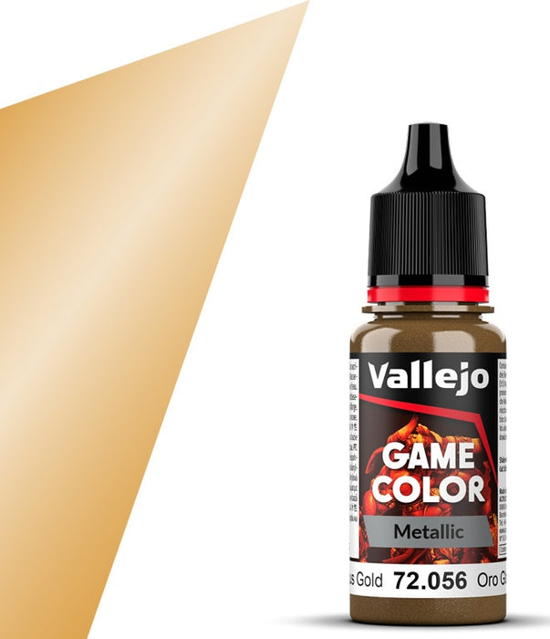 Vallejo 72.056 Game Color Metallic Glorious Gold 18ml