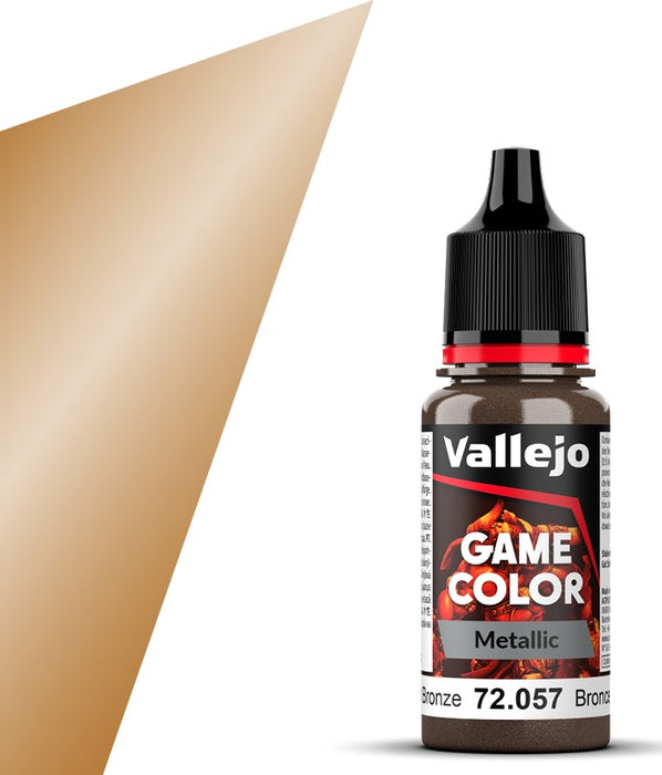 Vallejo 72.057 Game Color Metallic Bright Bronze 18ml