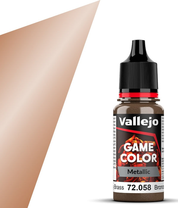 Vallejo 72.058 Game Color Metallic Brassy Brass 18ml