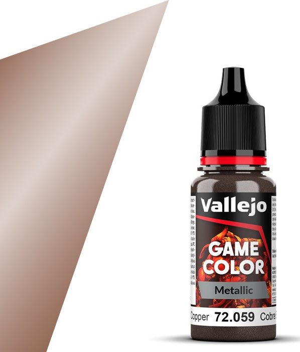 Vallejo 72.059 Game Color Metallic Hammered Copper 18ml