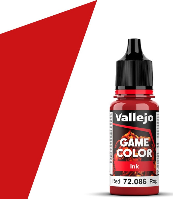 Vallejo 72.086 Game Color Red Ink 18ml