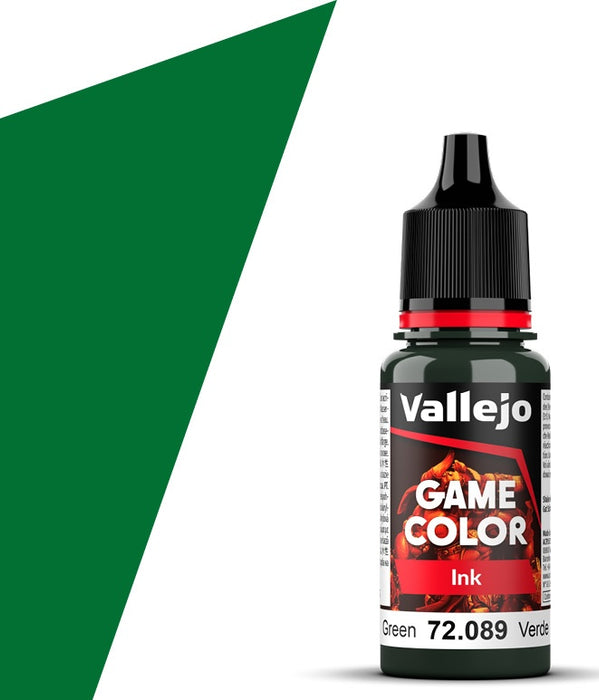 Vallejo 72.089 Game Color Green Ink 18ml