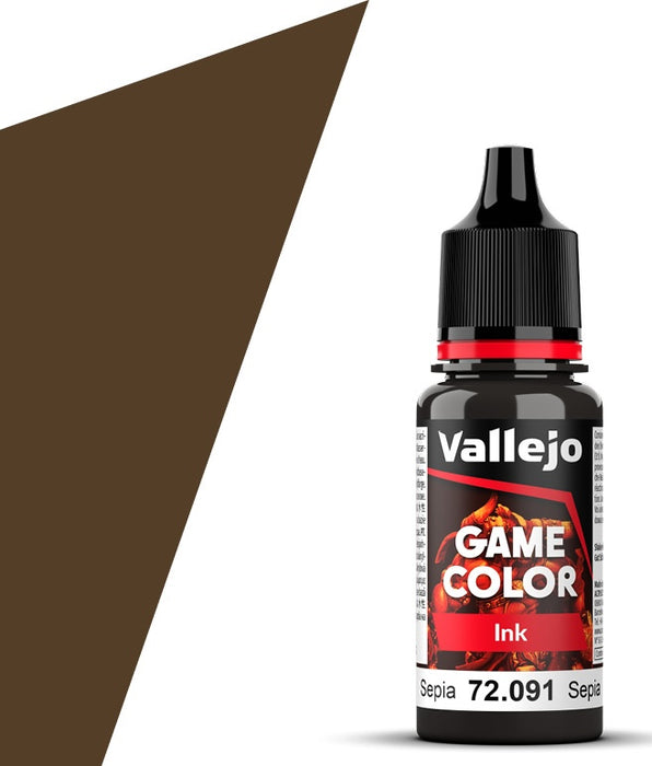 Vallejo 72.091 Game Color Sepia Ink 18ml