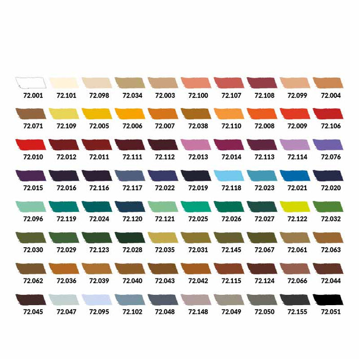 Vallejo 72.180 Game Color Foundation 80 Color Paint Set in Storage Case