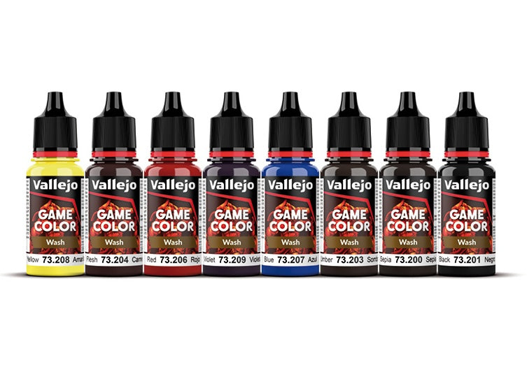 Vallejo 72.190 Game Color New Wash Set