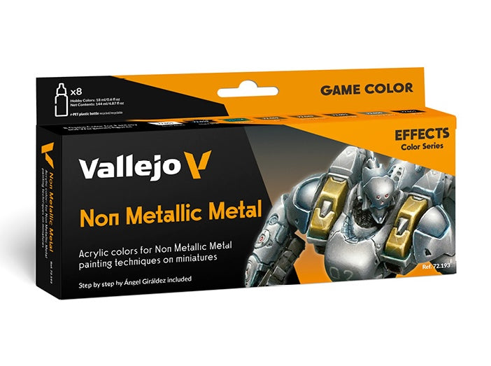 Vallejo 72.193 Game Color New Non Metallic Metal Set