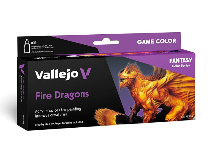 Vallejo 72.196 Game Color New Fire Dragons Set
