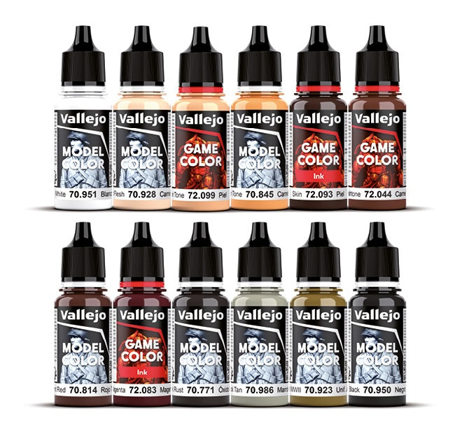Vallejo 72.201 Squidmar Miniatures 12 Color Paint Set