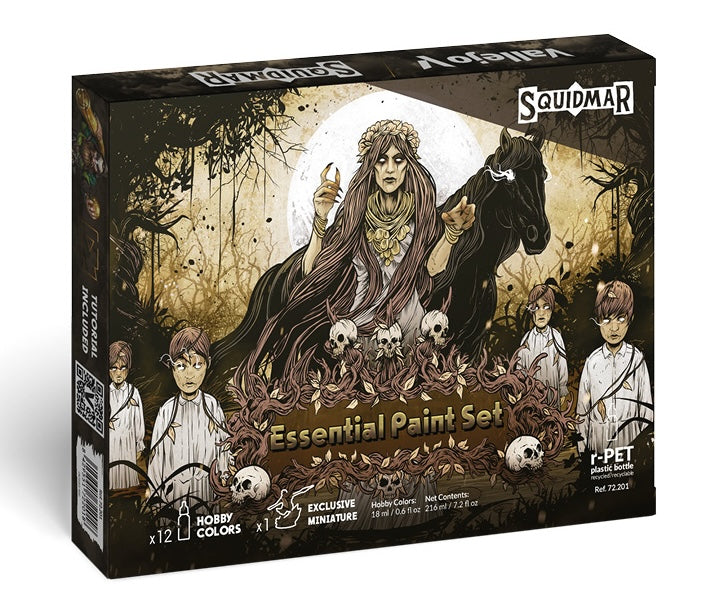 Vallejo 72.201 Squidmar Miniatures 12 Color Paint Set